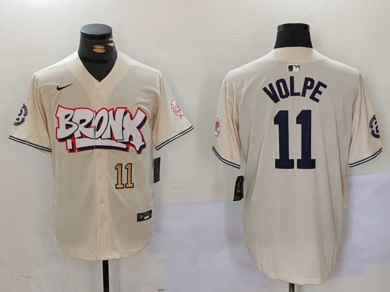 Men's New York Yankees #11 Anthony Volpe Cream Limited Stitched Baseball Jerseys,We sell and wholesale Men's New York Yankees #11 Anthony Volpe Cream Limited Stitched Baseball Jerseys on line form chian!
